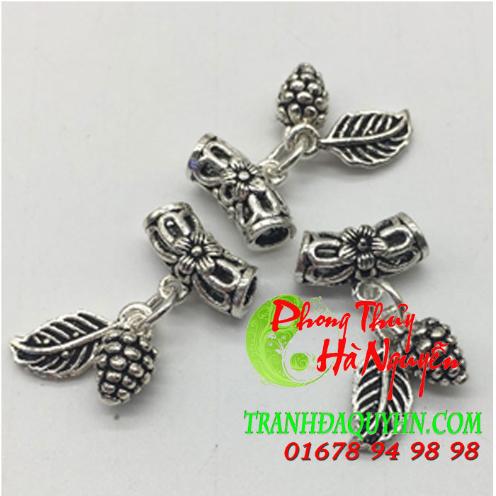 charm bạc si đen - phụ kiện bạc giá rẻ